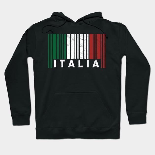 Italia barcode Hoodie by zeno27